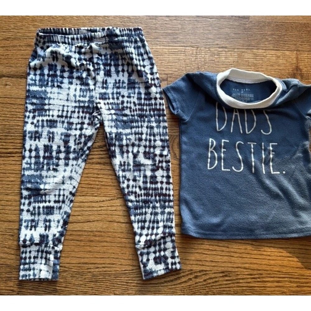 Rae Dunn size 2t Dad's Bestie 2 Piece‎ Pajama Set